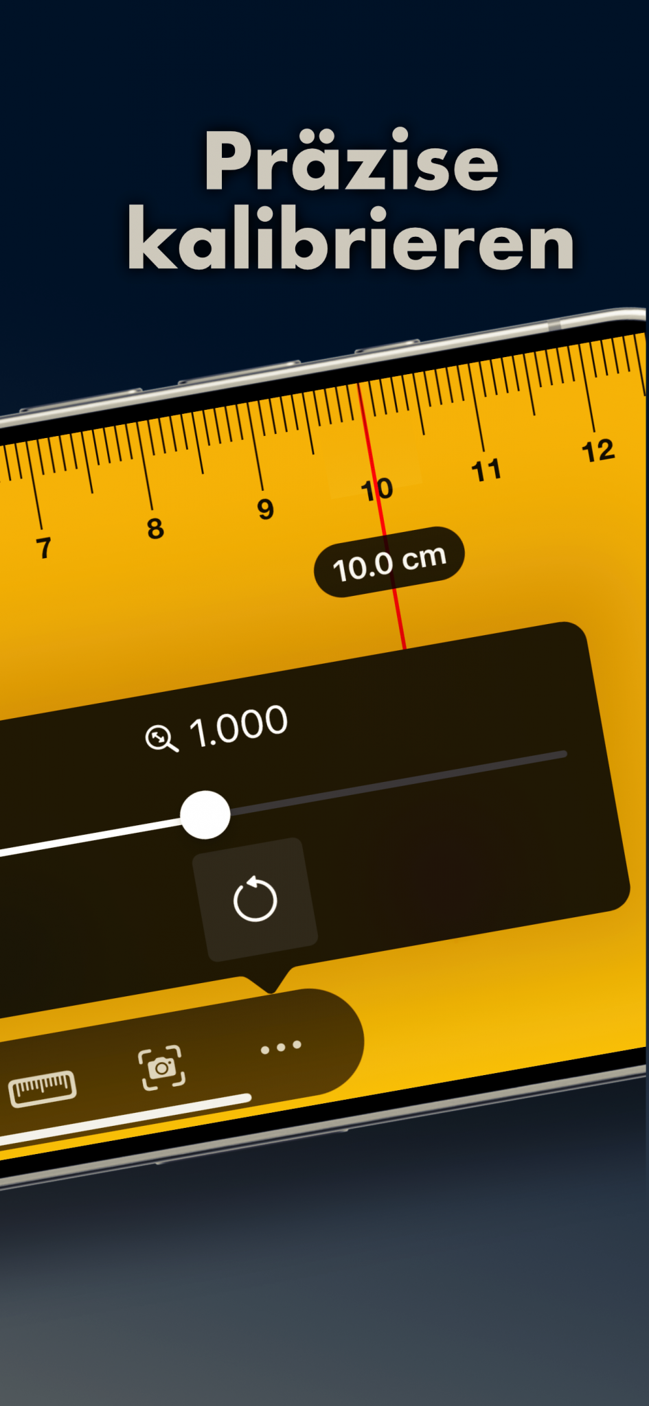 Lineal App – cm maß lineal handy maßband – Länge messen mit iPhone oder
